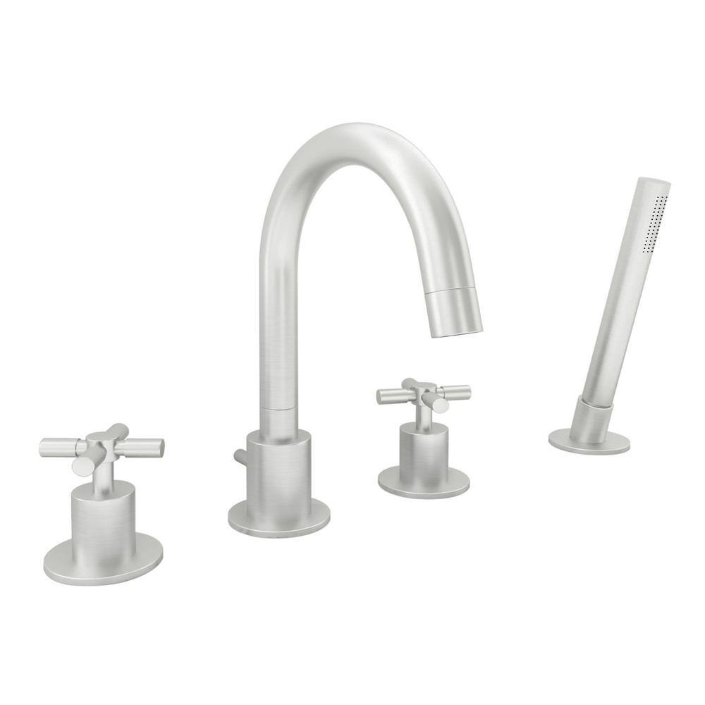 Ancona Prima 4 Bathroom 2-Handle Roman Tub Faucet in Brushed Nickel AN-4316