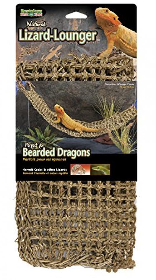 Penn-Plax Reptology Lizard Lounger for Reptiles – Seagrass – Extra Large