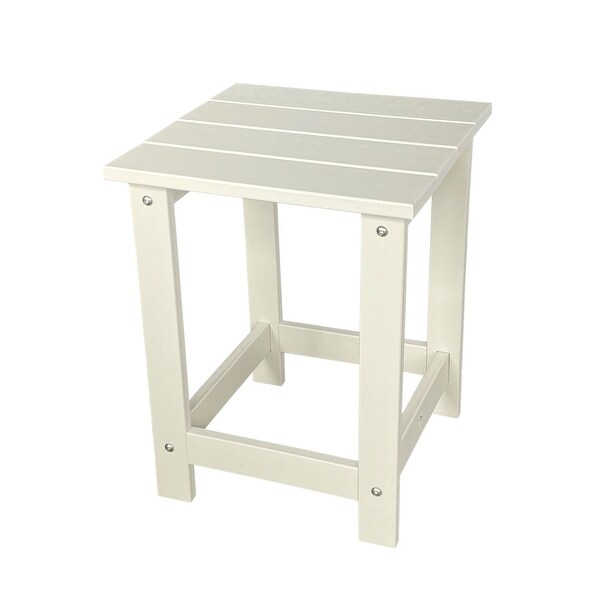 Hampton All Weather Poly Lumber Outdoor Square Patio Side Table