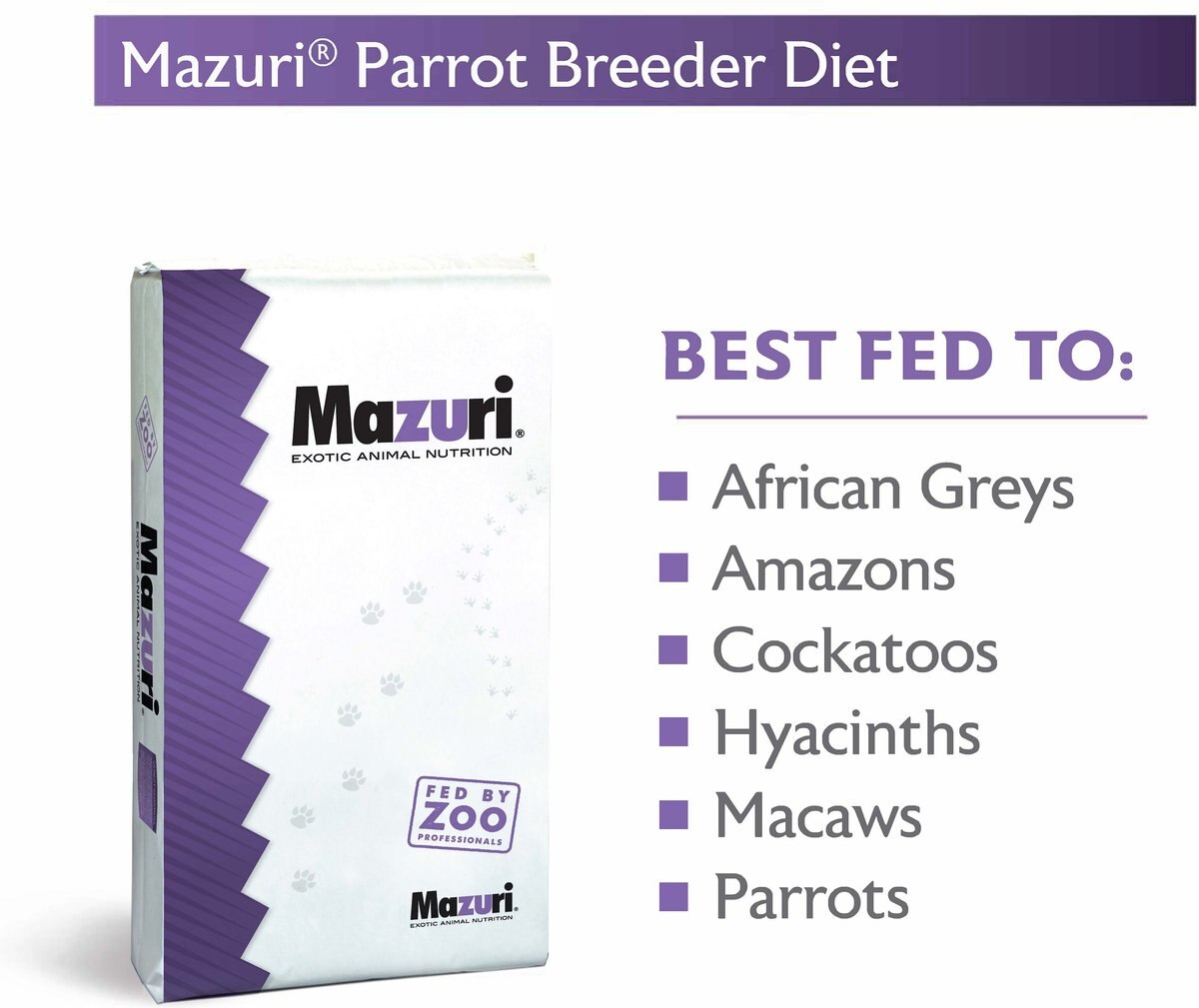 Mazuri Parrot Food， 25-lb box