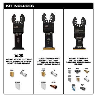 MW Multi-Tool Oscillating Blade Pack with TORCH Sawzall Blades and Carbide Blade (11-Piece) 49-10-9122-48-00-5788T