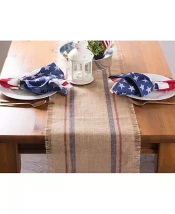 Design Imports Burlap Table Runner 14 x 72