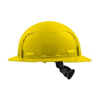 MW BOLT Yellow Type 1 Class C Full Brim Vented Hard Hat with 6-Point Ratcheting Suspension (10-Pack) 48-73-1223X10