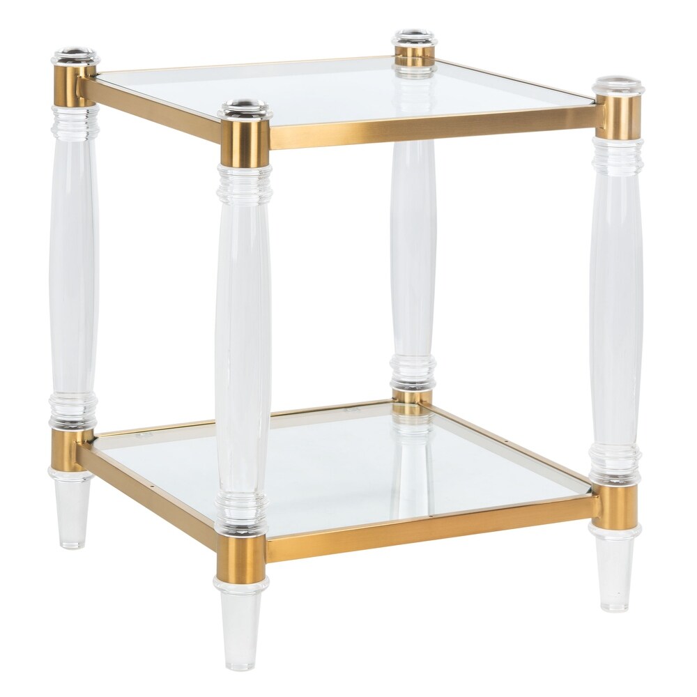 SAFAVIEH Couture Isabelle Acrylic Accent Table   20\