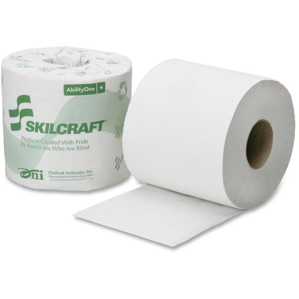 SKILCRAFT 2-Ply PCF Individual Toilet Tissue Rolls (500-Sheets per Roll 96-Rolls per Carton) NSN6308729