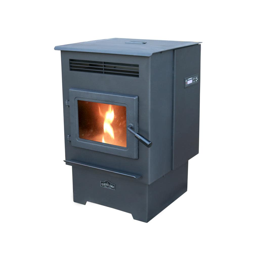 No.200 Medium EPA Approved High-Efficiency Pellet Stove with Smart Home Technology， Heats 1200 Sq Ft Area ;