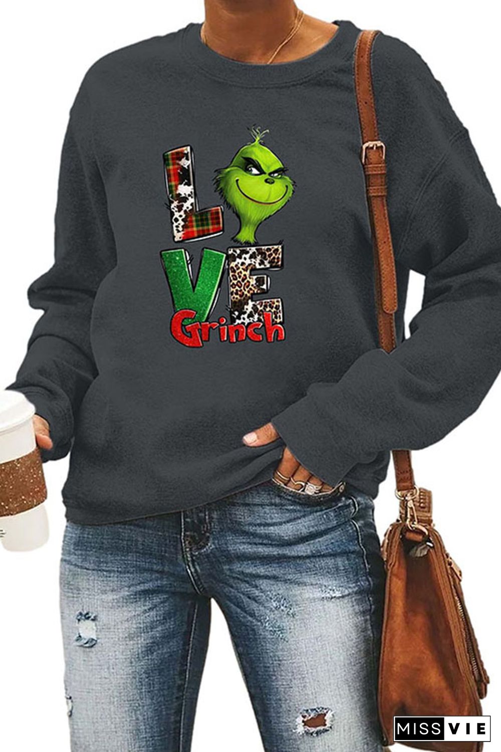 Love Grinch,Christmas Classic Crew Sweatshirt Wholesale