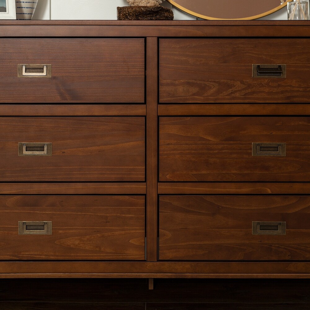 Middlebrook Modern Solid Wood 6 Drawer Dresser