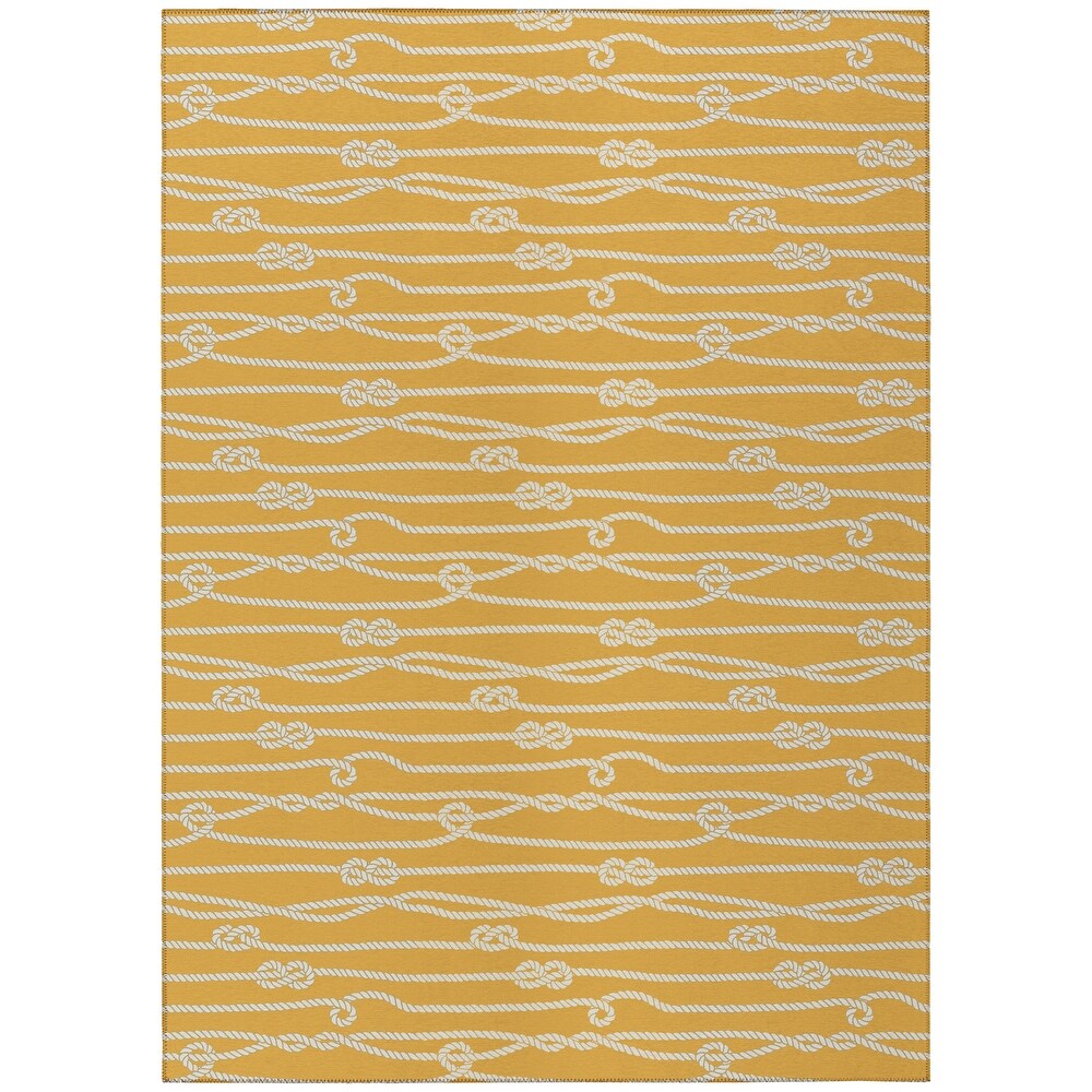 Indoor/Outdoor Harpswell Ocean Rope Washable Rug