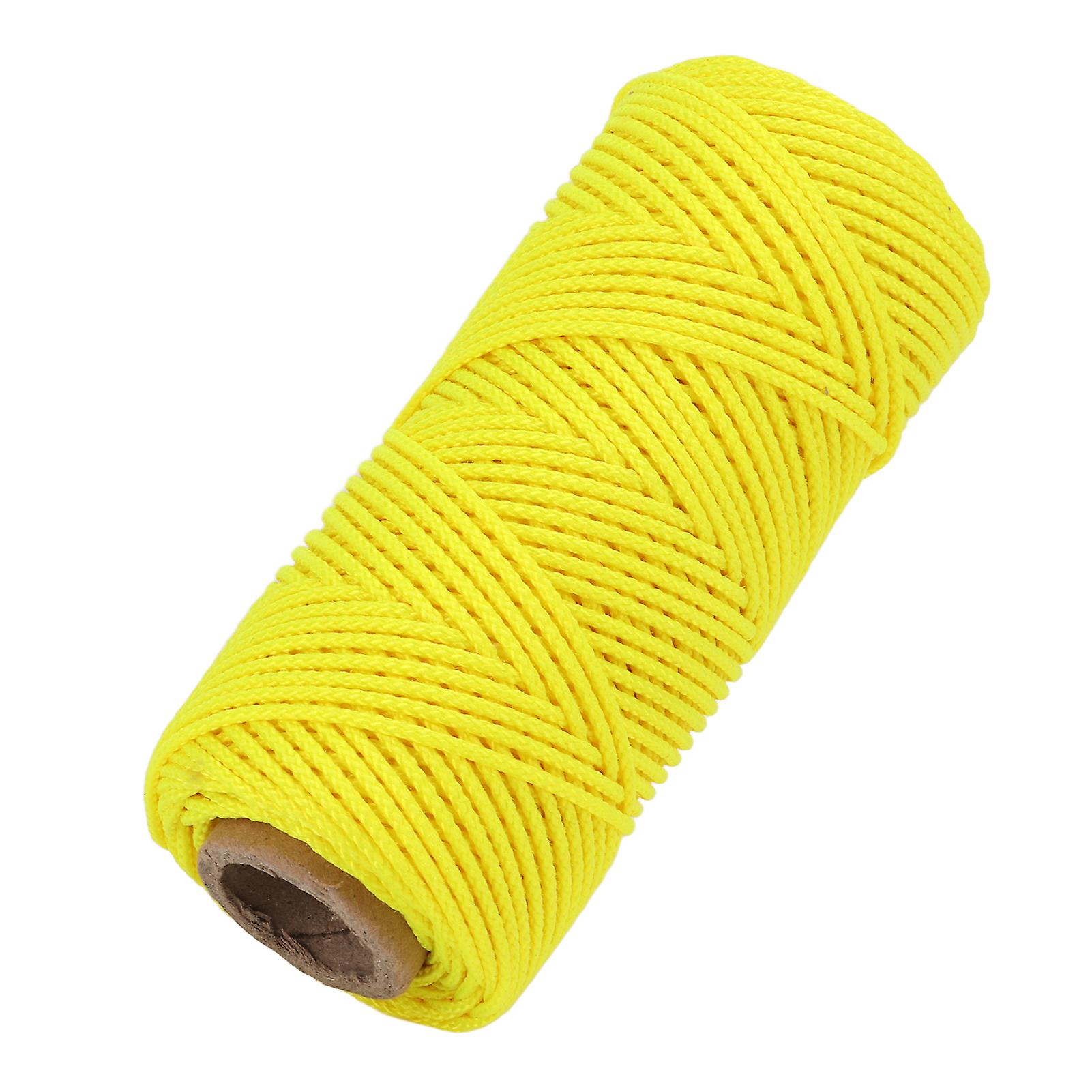 Diving Reel Line Replacement Wearproof Underwater Finger Spool Reel Round Line Fluorescent Yellow46m / 50.3yd