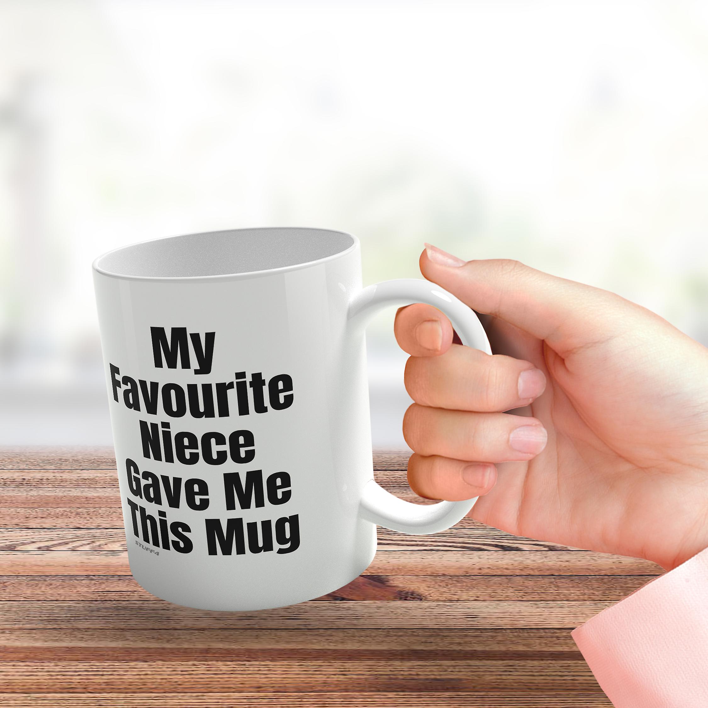 Aunt Auntie Uncle Funny Novelty Mug My Favourite Niece Christmas Birthday Gift 11oz Premium Tea Cup