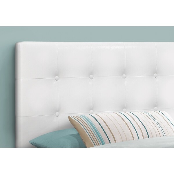 Bed， Headboard Only， Twin Size， Bedroom， Upholstered Pu Leather Look， Transitional - - 31784656