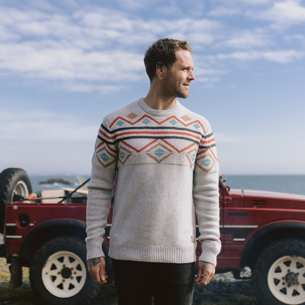 Fireside Knitted Jumper - Birch