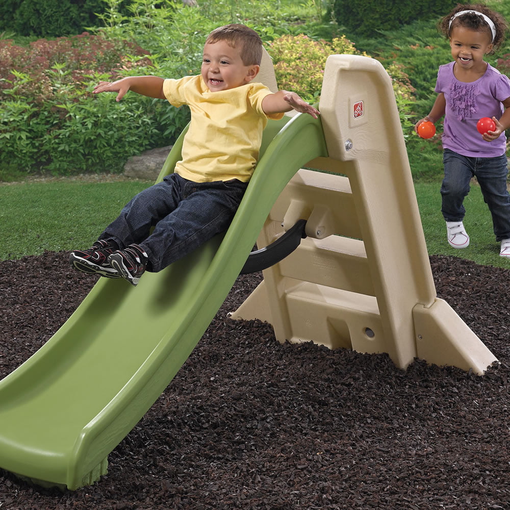 Step2 Naturally Playful Big Folding Slide， Plastic