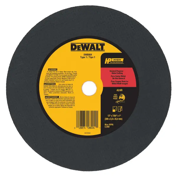 DEWALT 12x7/64x1 HP Chop Saw Wheel