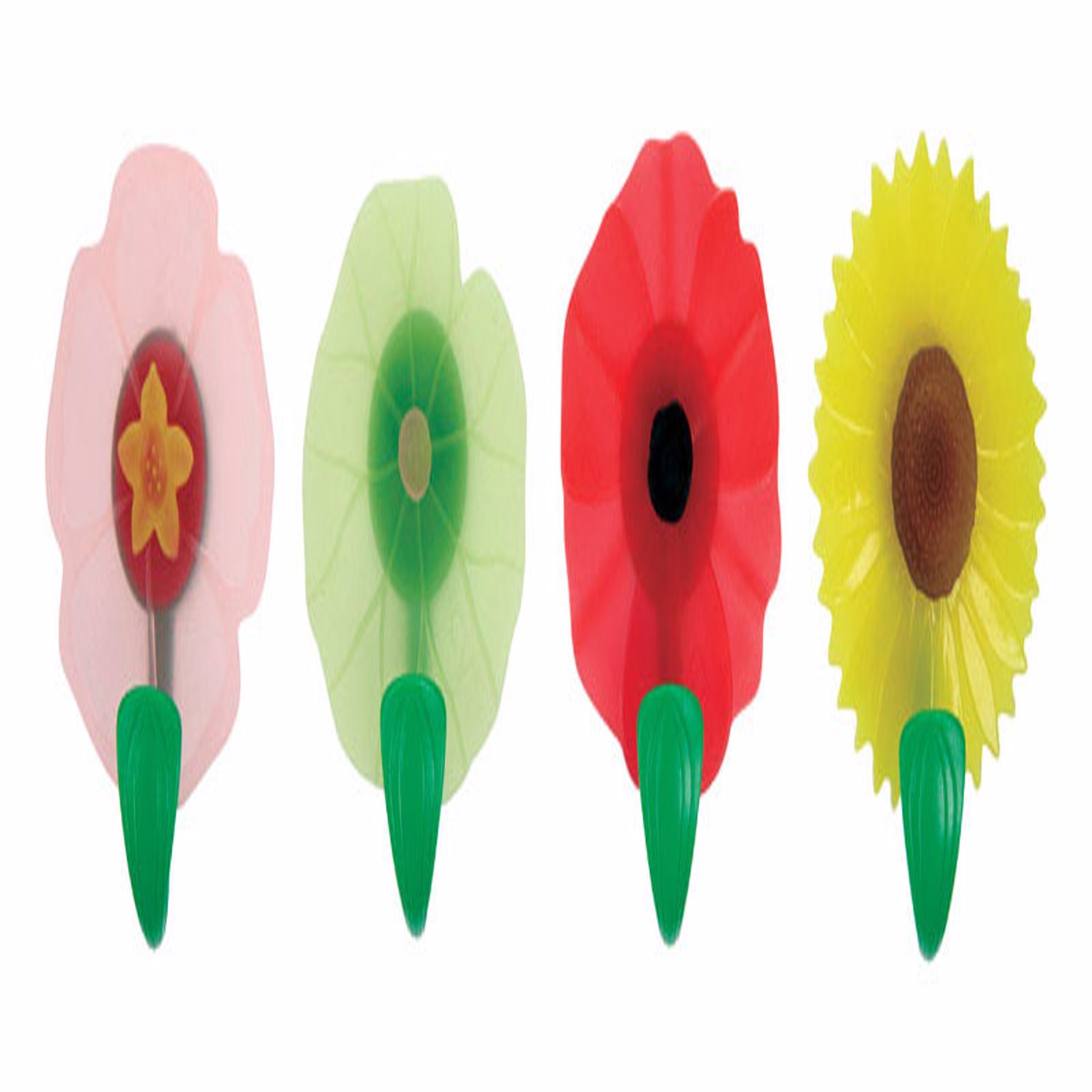 Charles Viancin Assorted Colors Silicone Magnetic Flower Hooks