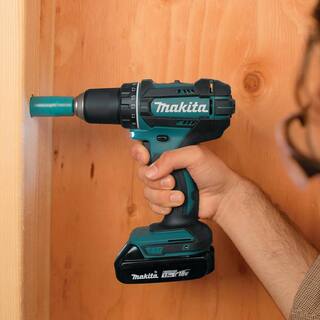 Makita 1.5 Ah 18V LXT Lithium-Ion Compact Cordless 12 in. Variable Speed Driver Drill Kit with Tool Bag XFD10SY