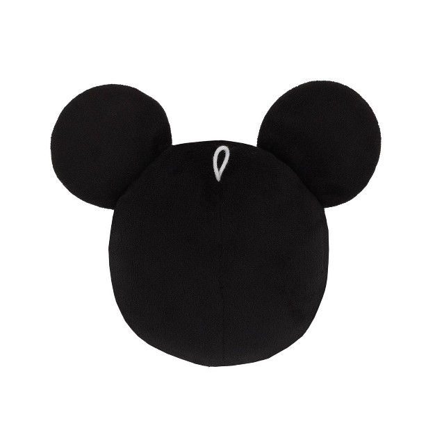 Disney Mickey Mouse Shaped Wall Decor Black Plush 3pc