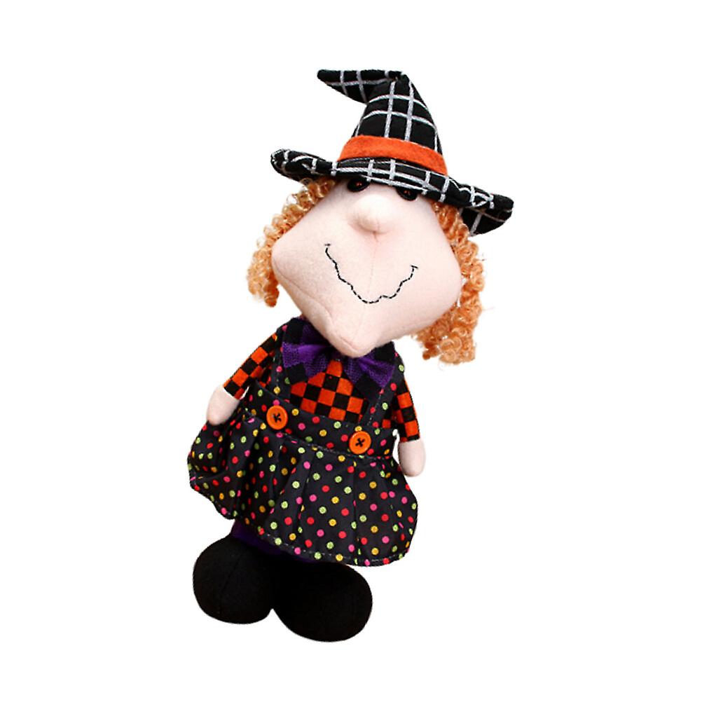 Halloween Weird Witch Dolls Creative Plush Toy Ornaments Halloween Party Favors Door Yard Patio Lawn Garden Ornaments