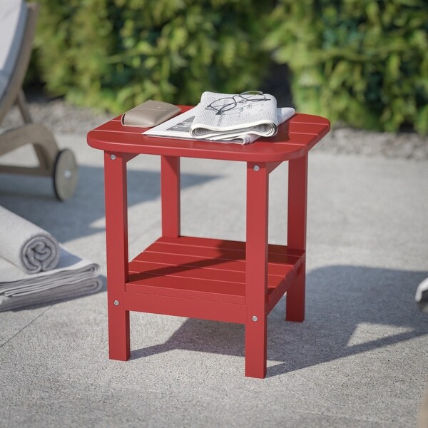 Commercial Grade AllWeather Adirondack Style Patio Side Table