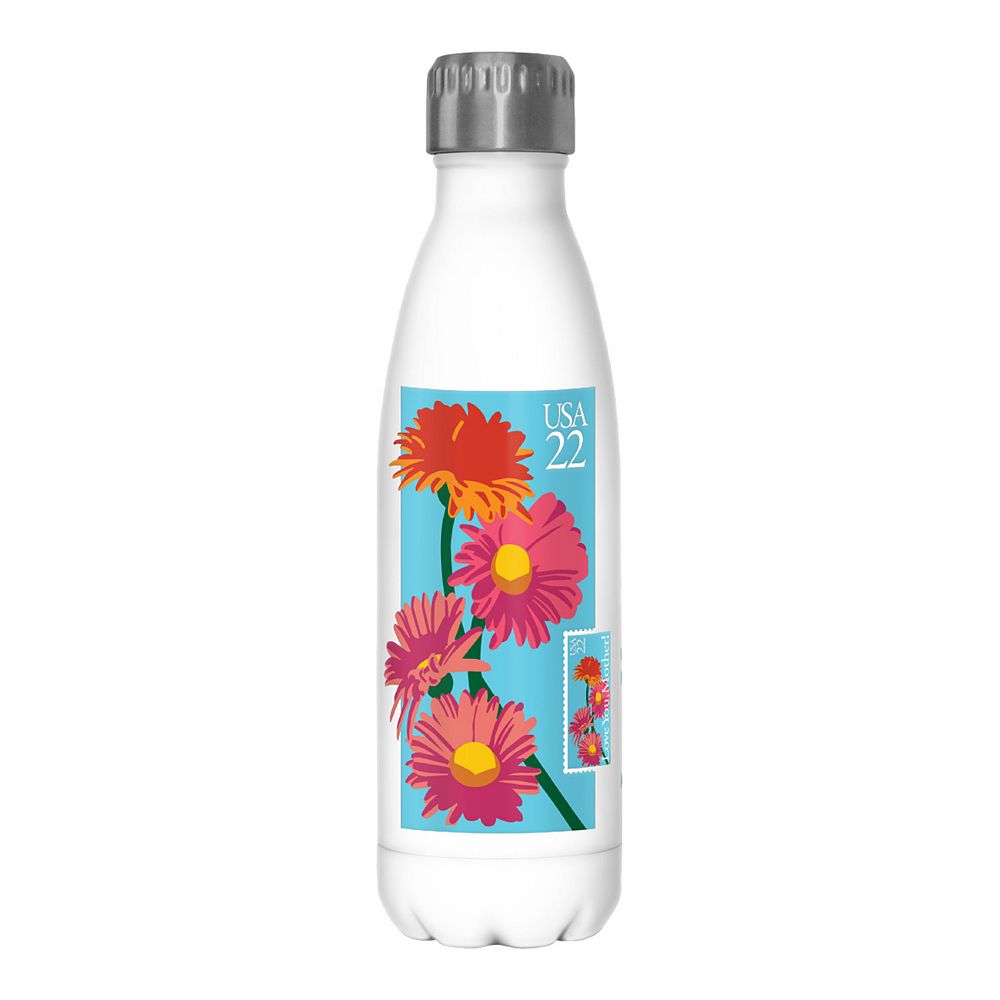 United States Postal Service Flowers Love Your Mother Stamp 17-oz. Water Bottle