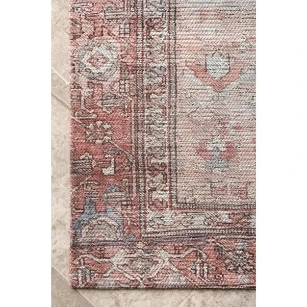 Vintage Medallion Fringe Area Rug -6x27