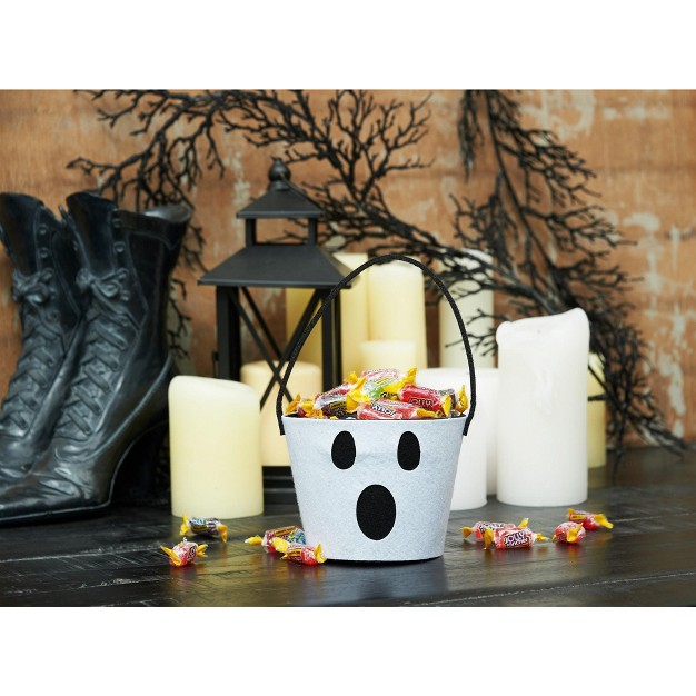 Gallerie Ii Ghost Felt Halloween Candy Bucket Decoration