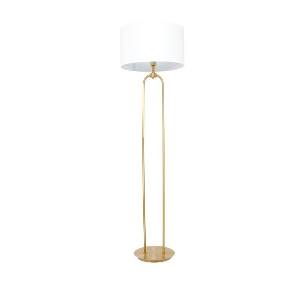 Metal Paper Clip Floor Lamp Gold Cosmoliving By Cosmopolitan