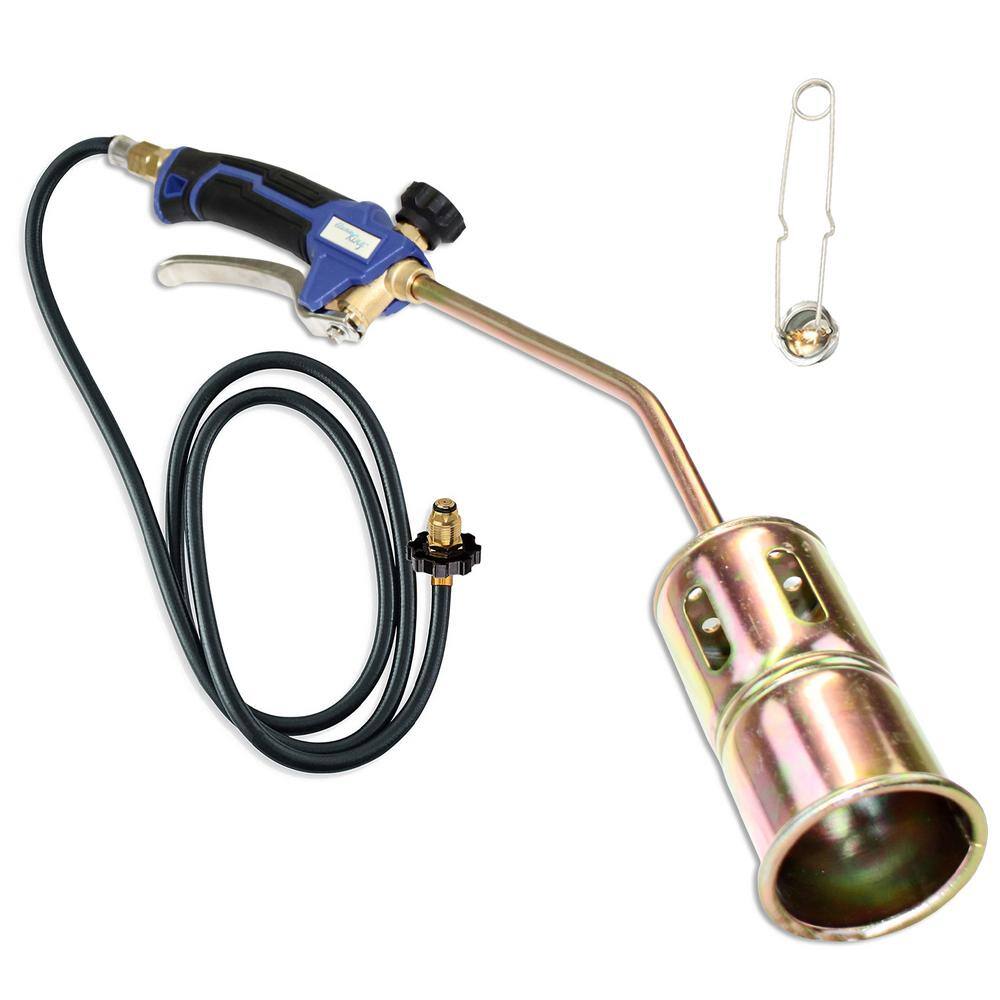 Flame King 320000 BTU Propane Torch Steel Nozzle with Turbo Blast Trigger and Flow Valve YSN320K