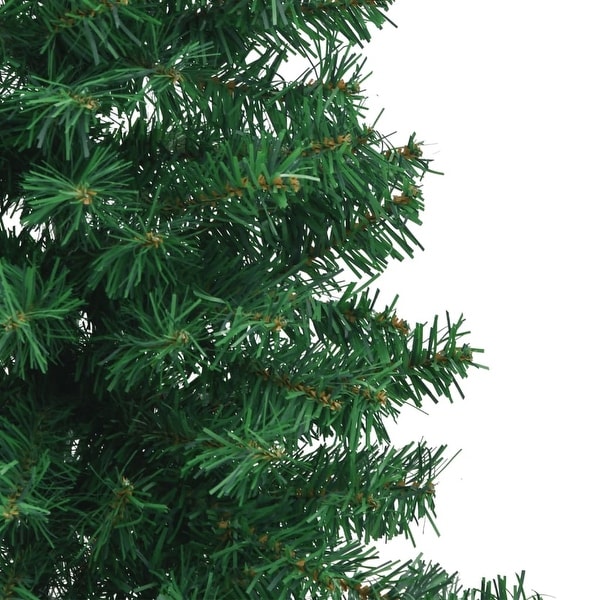 vidaXL Corner Artificial Christmas Tree Green 4 ft PVC