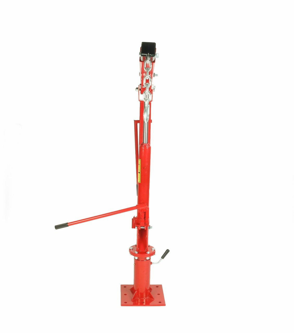 Dragway Tools 1 Ton Crane w/ Swivel Base Hydraulic Jack  Foldable Arm