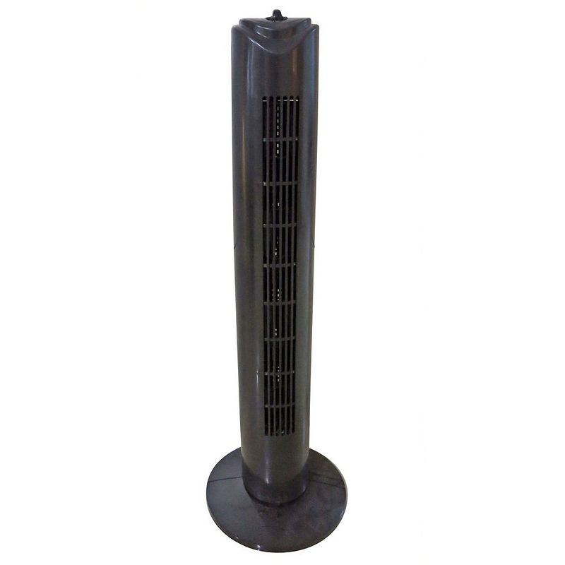 Optimus F-8449BK 32 Inch 3 Speed Home Oscillating Tower Fan with Timer， Black