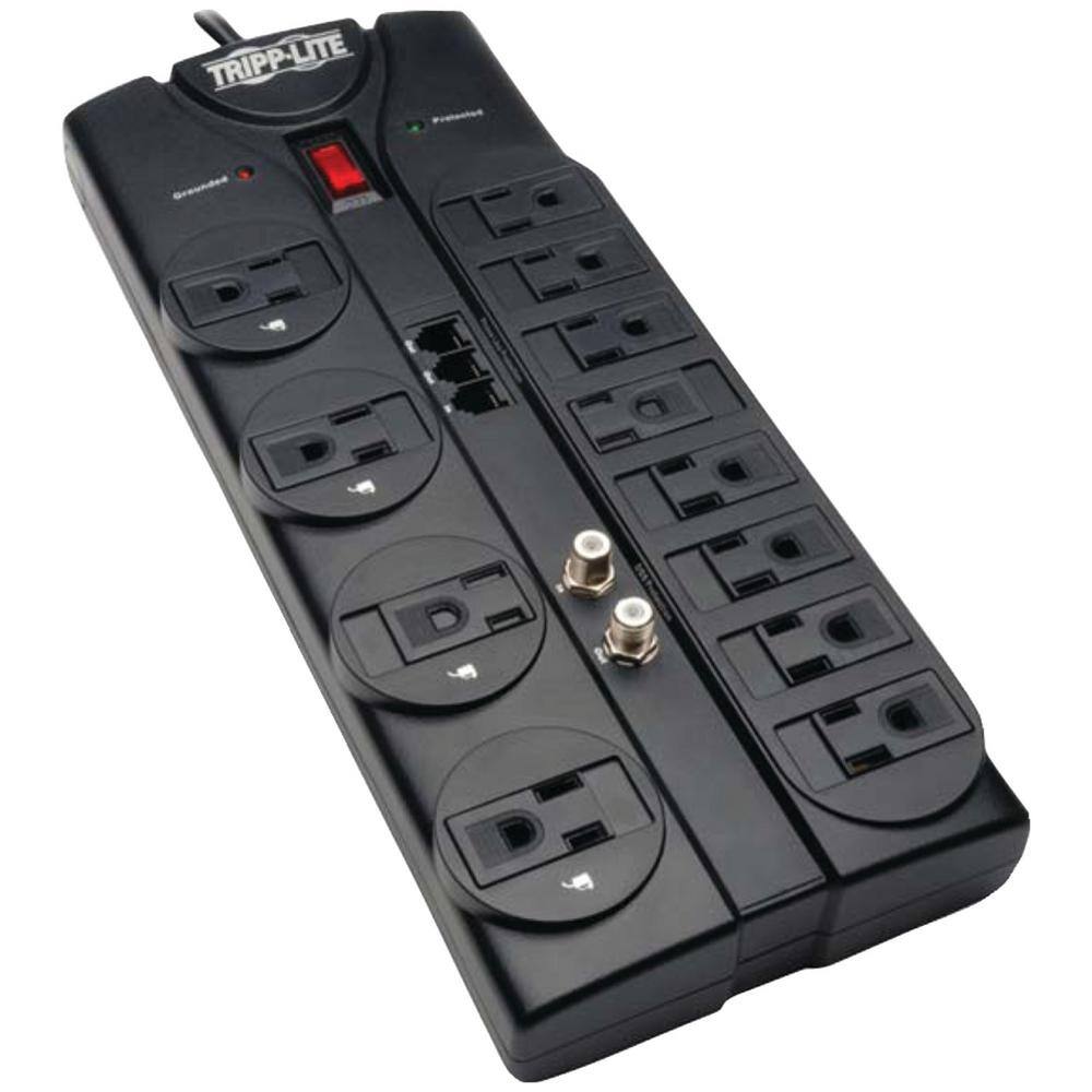 Tripp Lite 12-Outlet Surge Protector TLP1208TELTV