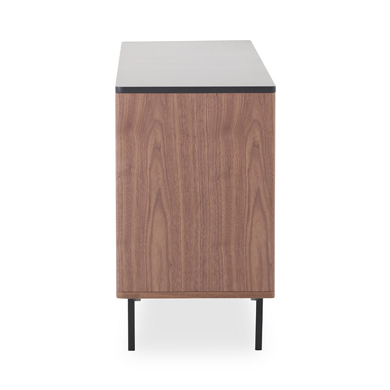 TOZZI Sideboard Buffet 160cm - Walnut/ Black