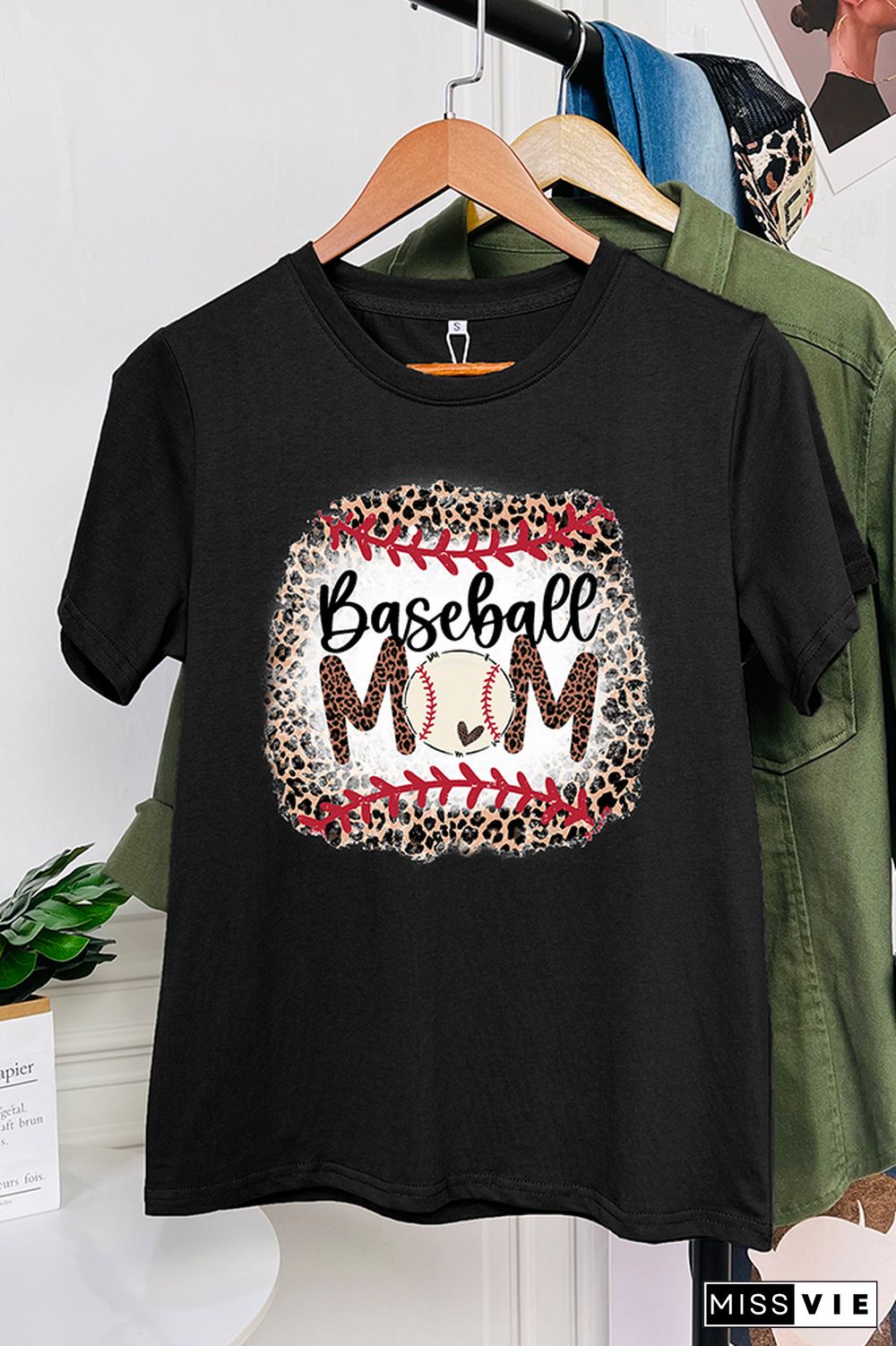 Baseball Mom Short Sleeve Graphic Tee Wholesale