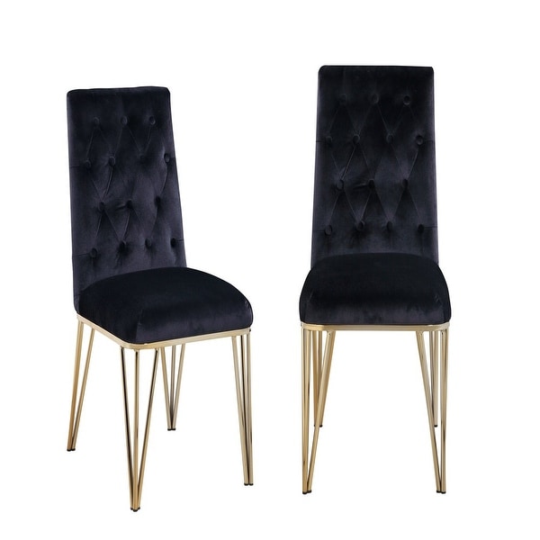 Moishe Diamond Velvet Upholstered Dining Chair