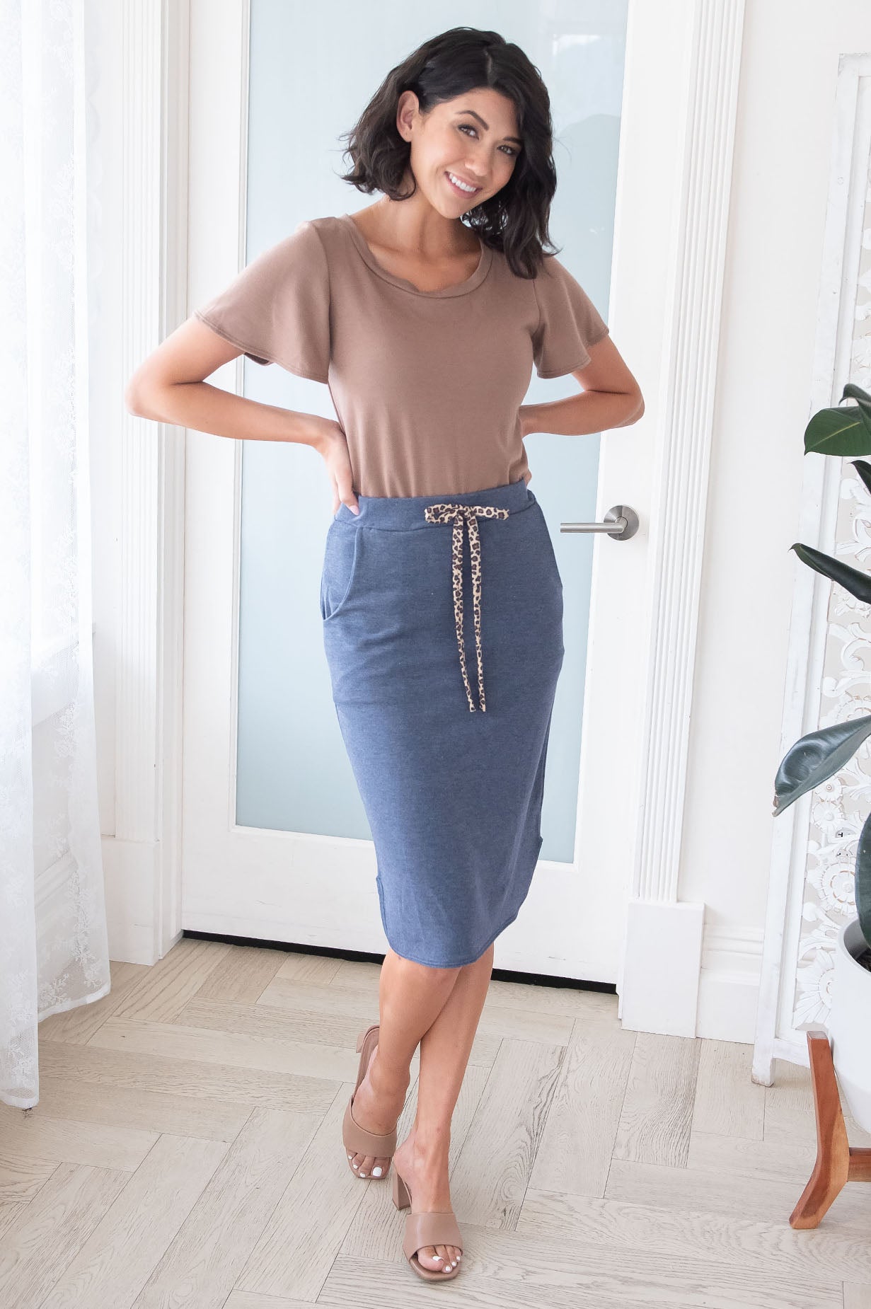 Goal Getter Modest Jersey Knit Skirt