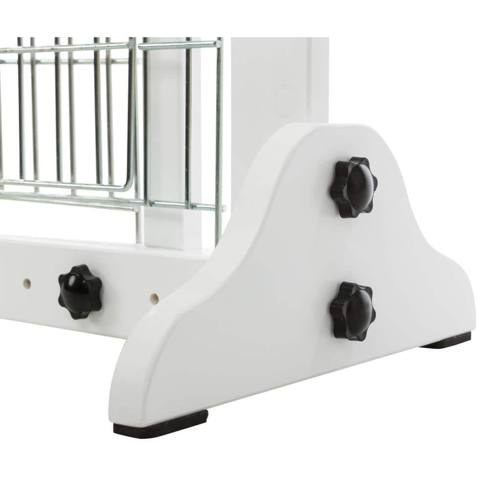 TRIXIE Adjustable Freestanding Pet Gate : Width Expands 40 in. to 71 in. : Lightweight : White 39369