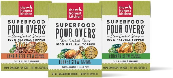 The Honest Kitchen Superfood POUR OVERS Variety Pack Wet Dog Food Topper