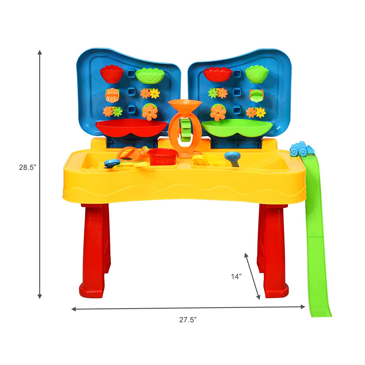 Costzon Kids Sand and Water Table, 2 in 1 Beach Play Activity Table with Cover