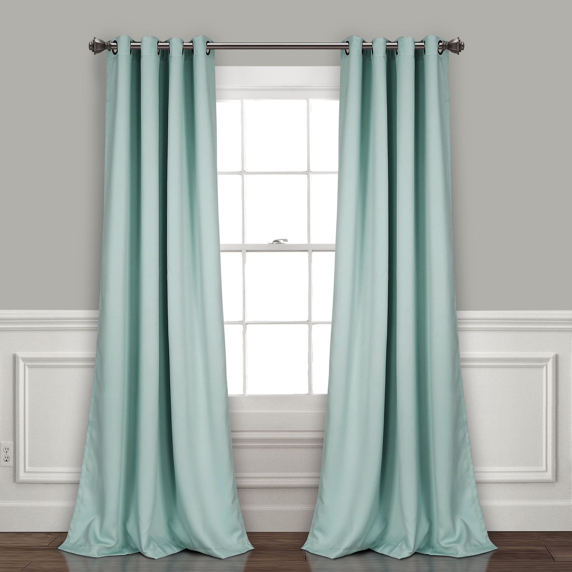 Insulated Grommet Blackout Window Curtain Panel Set