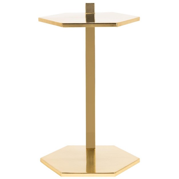 Aurea Hexagon C table Gold Safavieh