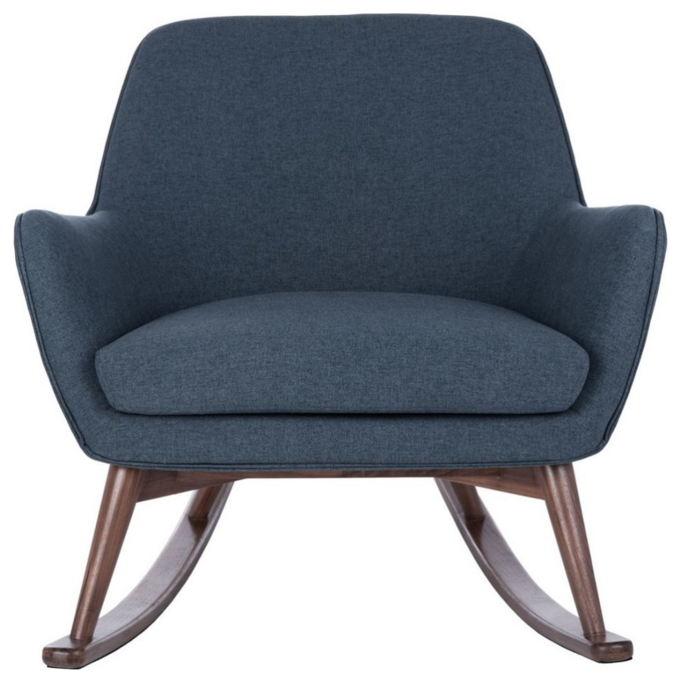 Grazia Mid Century Rocking Chair Blue   Midcentury   Rocking Chairs   by V.S.D Furniture  Houzz