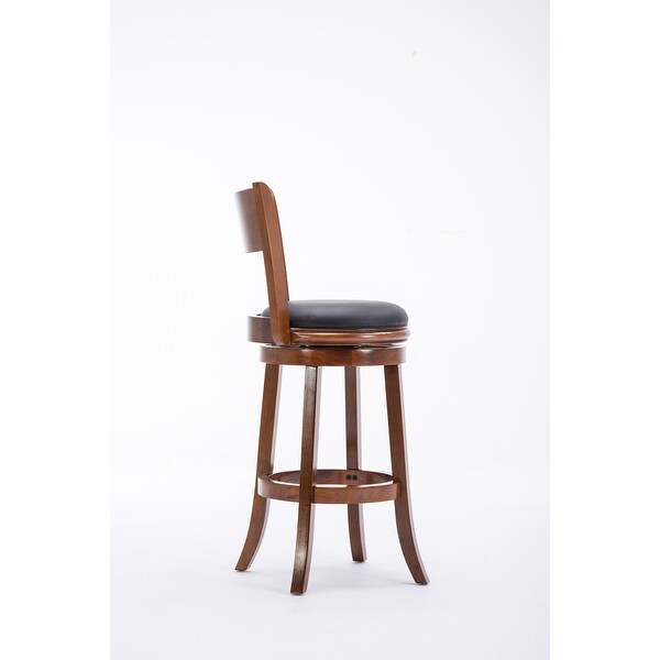 Palmetto Rubberwood 29-inch Swivel Stool