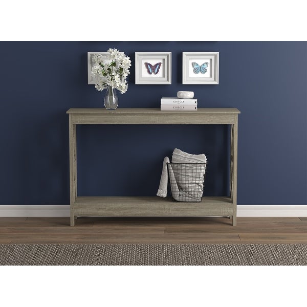 Console Table 47.25L Dark Taupe 1 Shelf - 47.25' x 12' x 32'