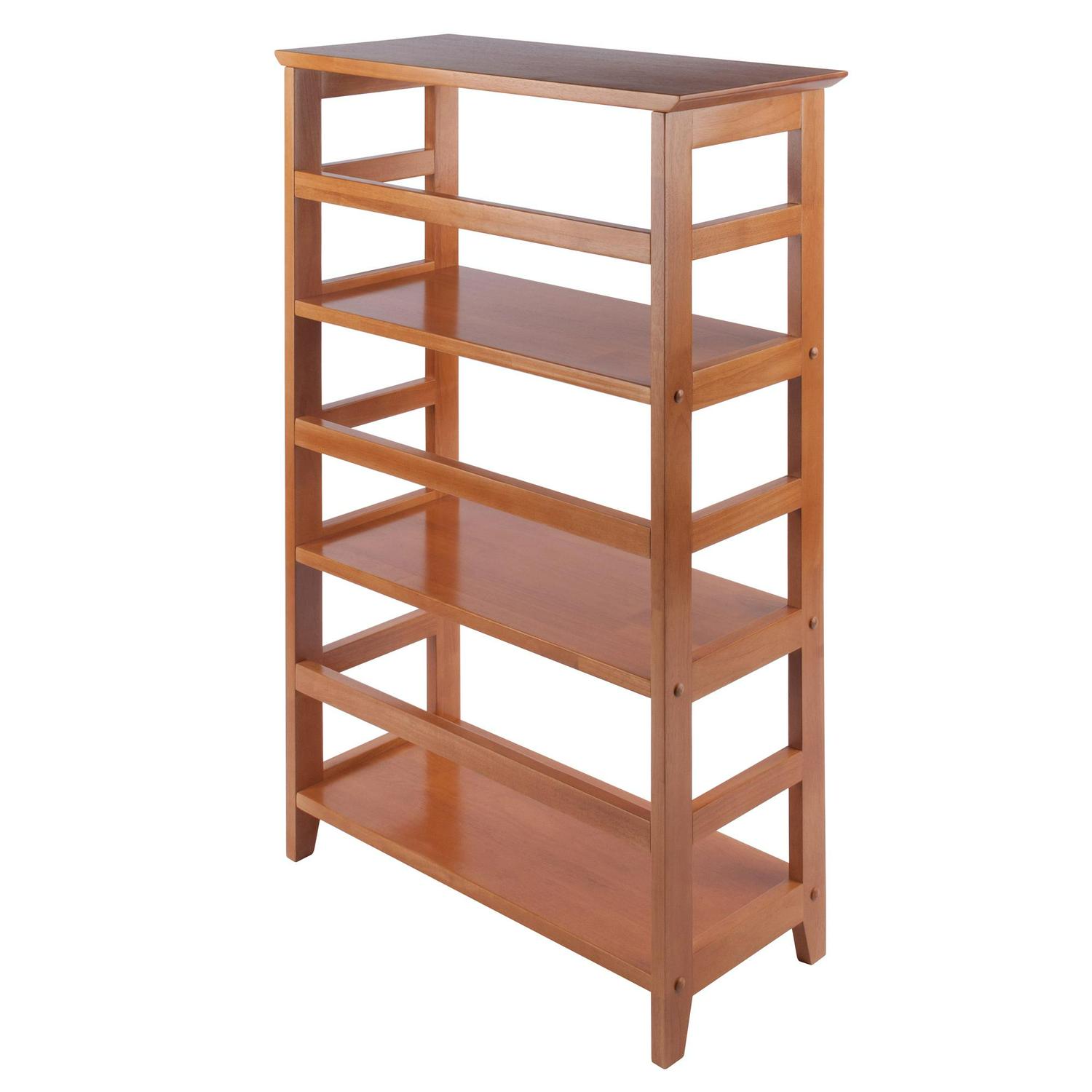 Winsome Wood Studio 3-Section Bookshelf， Honey Pine Finish