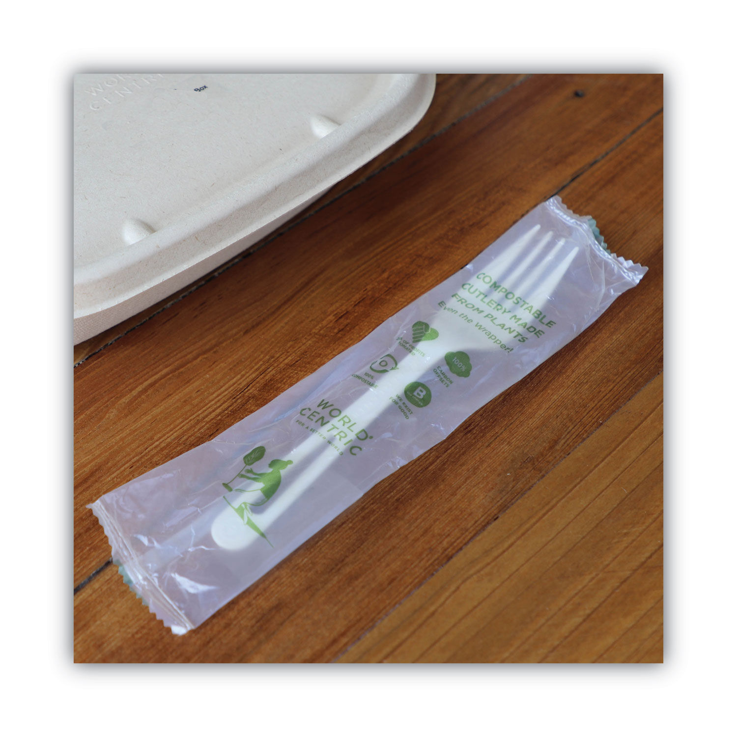 TPLA Compostable Cutlery by World Centricandreg; WORFOPSI