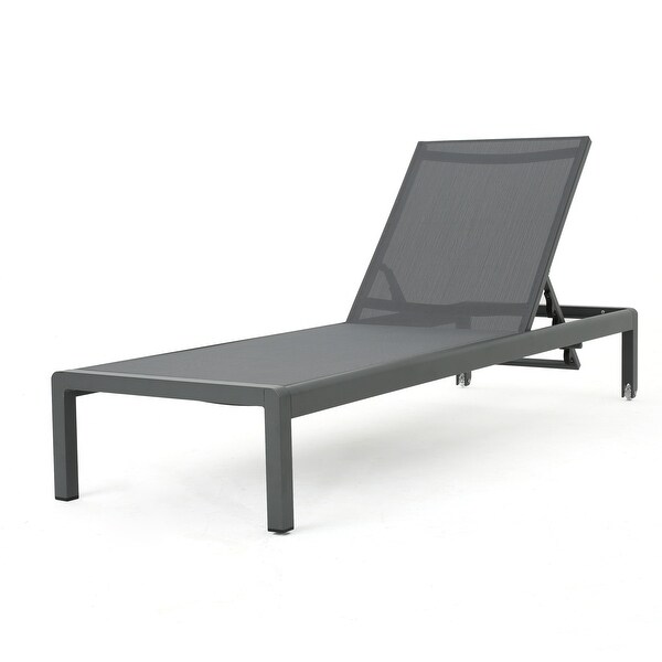 Cape Coral Outdoor Aluminum 3piece Chaise Lounge Set by Christopher Knight Home