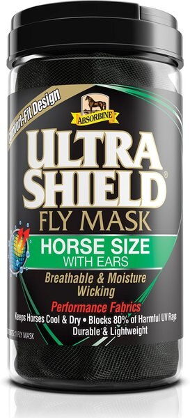 Absorbine Ultrashield With Ears Horse Fly Mask