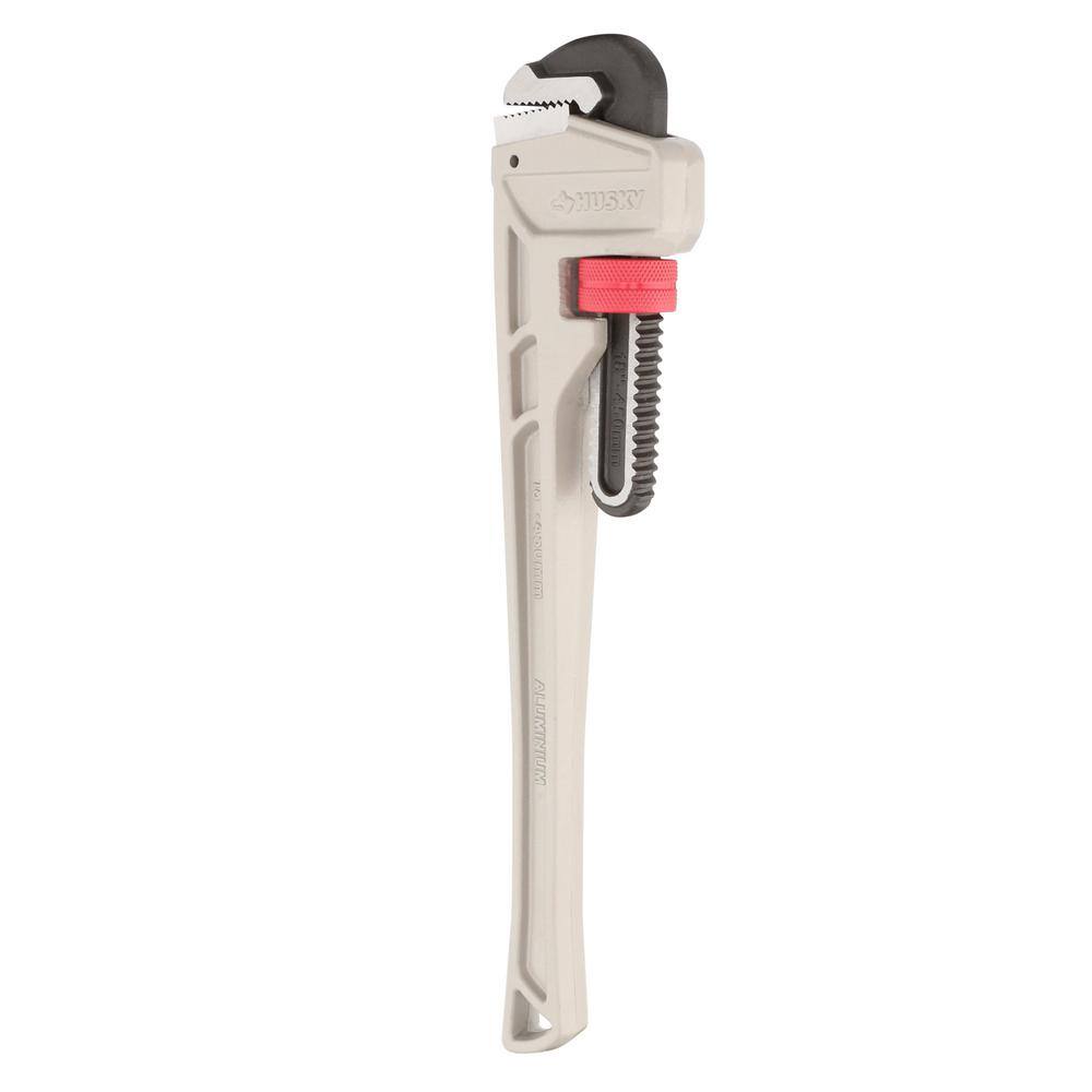 Husky 18 in. Aluminum Pipe Wrench with 2 in. Jaw Capacity WG-40A-18AL